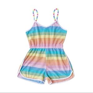 Lola & the boys Colorful Striped Kids Romper